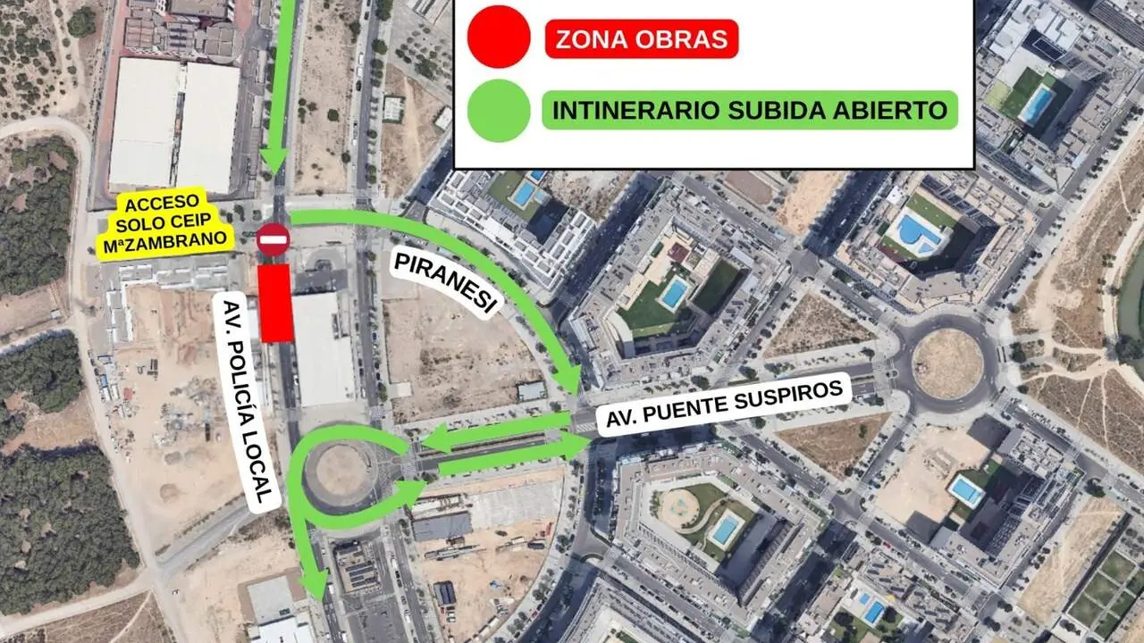 Mapa esquem&aacute;tico de los recorridos modificados. /AZ