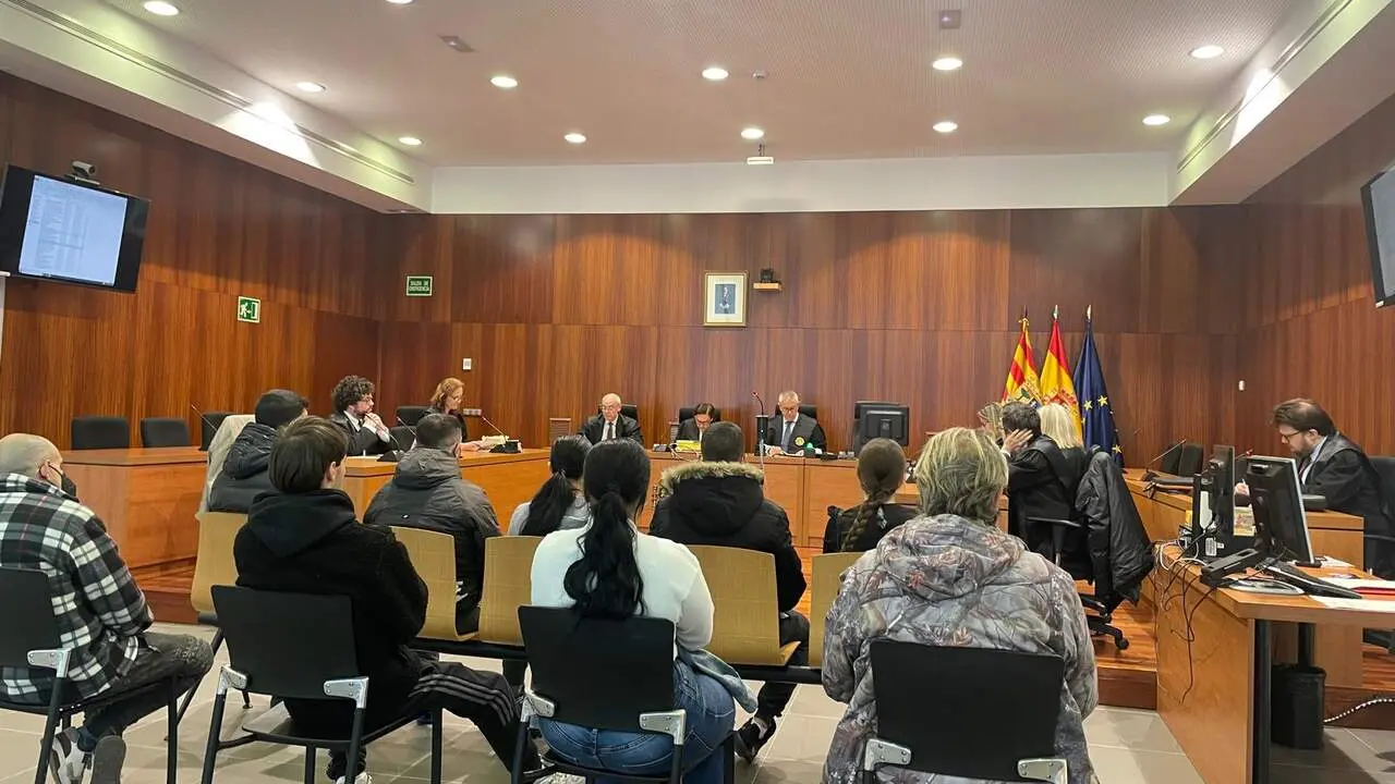 Imagen del juicio celebrado en la Audiencia Provincial de Zaragoza/H.A.