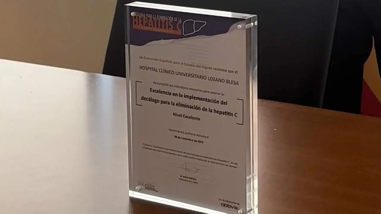 Reconocimiento al Hospital Cl&iacute;nico Universitario Lozano Blesa de Zaragoza. / GOBIERNO DE ARAG&Oacute;N