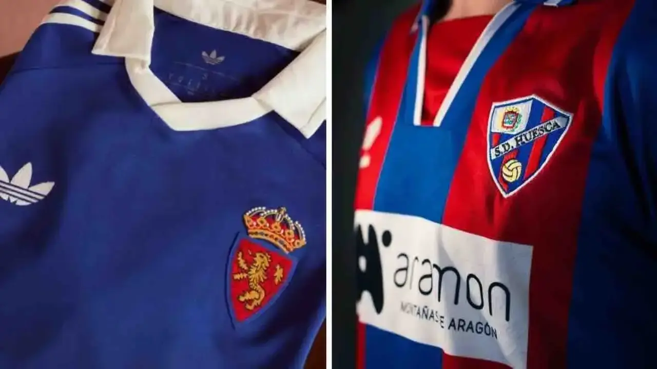 Camisetas retro del Real Zaragoza y de la SD Huesca