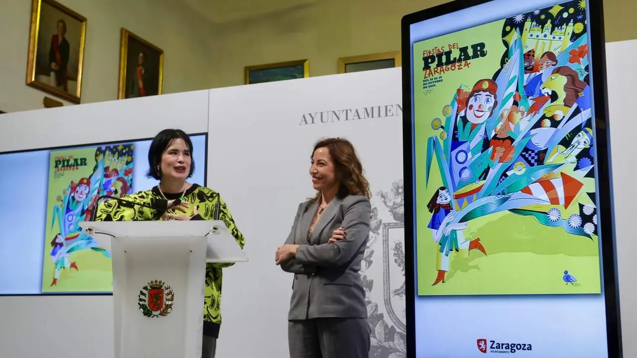 Cartel anunciador de las Fiestas del Pilar 2026. /AZ