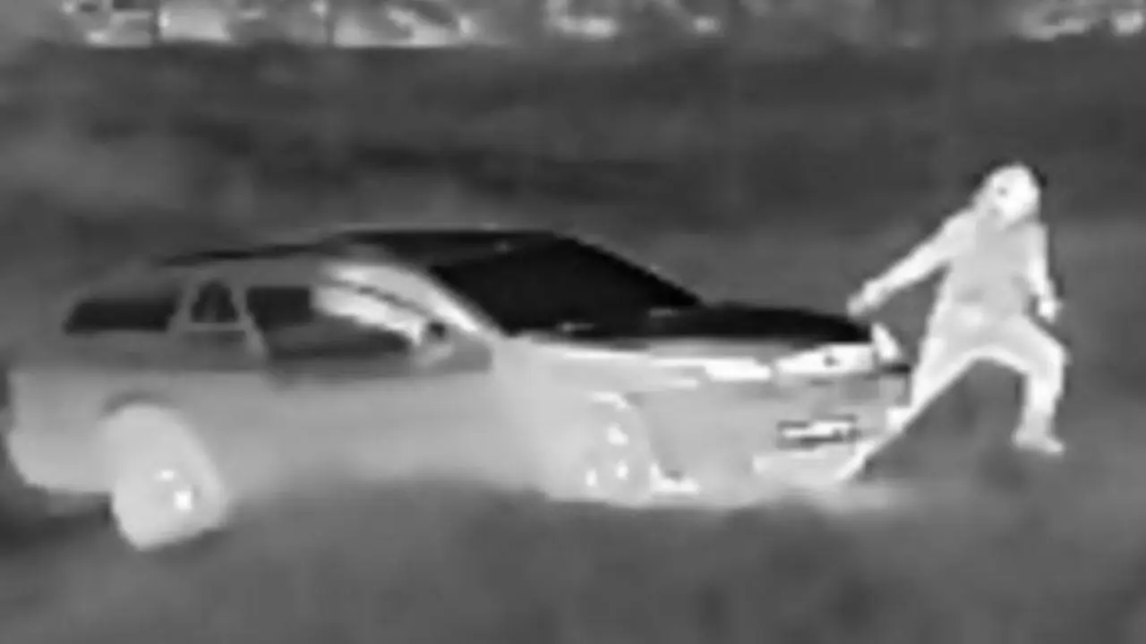 Imagen que captaron unas c&aacute;maras t&eacute;rmicas que estaban instaladas donde tuvo lugar el crimen/Cedida a H.A.