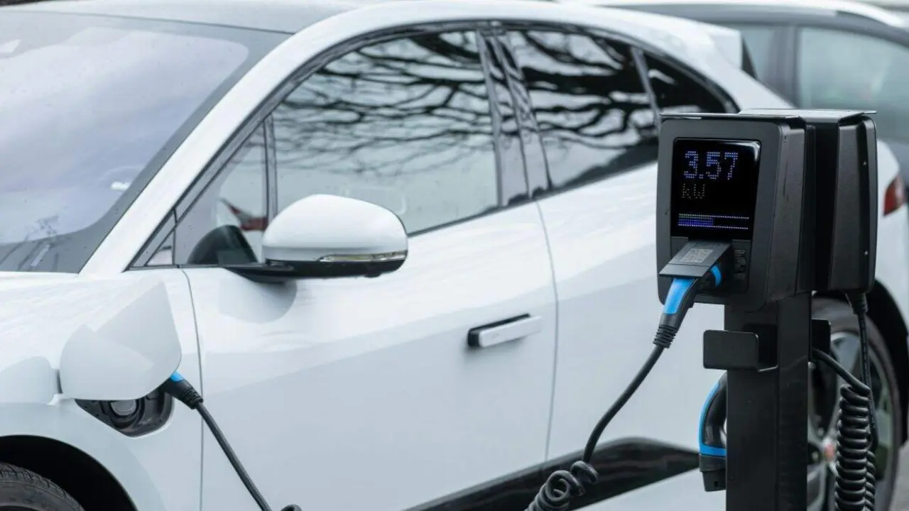 Cargador de coche el&eacute;ctrico. / DPZ
