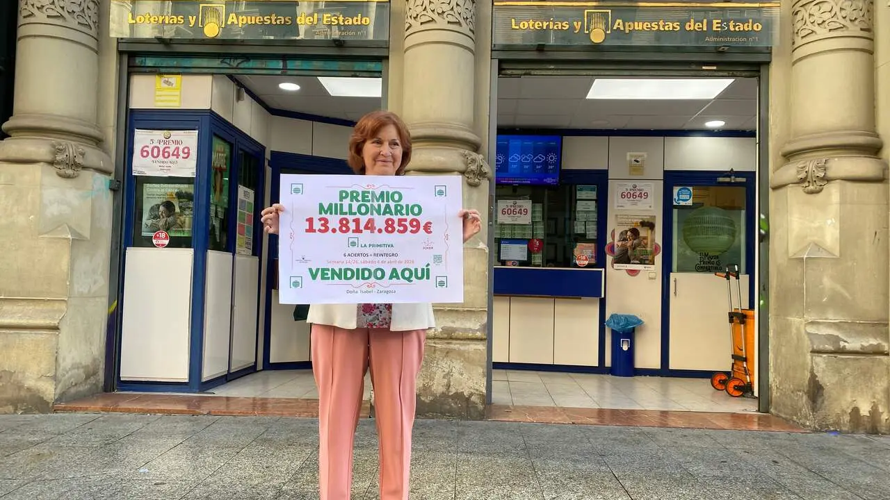 Premio La Primitiva 13.800.000 / Delegaci&oacute;n Comercial de Loter&iacute;as y Apuestas del Estado