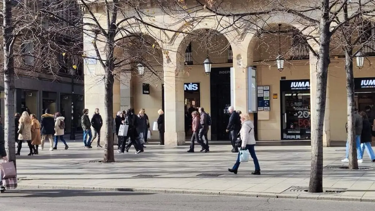 Compras en comercios del Paseo de la Independencia de Zaragoza. / EP