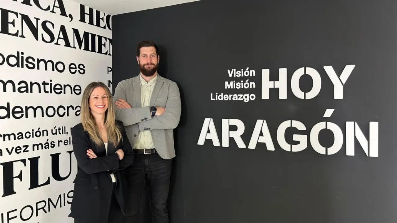 Ainara En&eacute;riz e Ignacio Delgado, socios de Audidat en Zaragoza