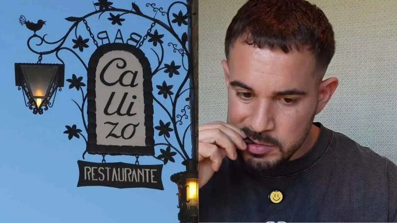 El influencer Cenando con Pablo en el restaurante Callizo / Redes Sociales