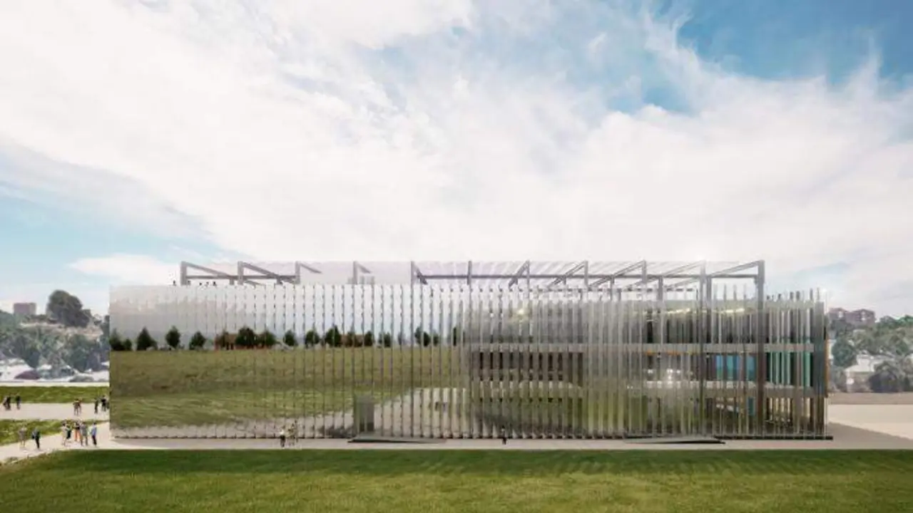 Recreaci&oacute;n del nuevo edificio del ITA en el DAT Alierta. / GOBIERNO DE ARAG&Oacute;N