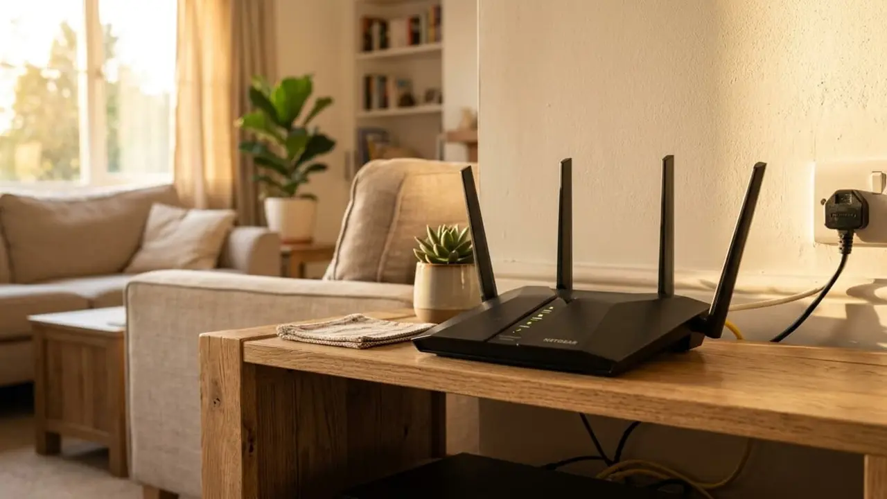router a 10cm de la pared