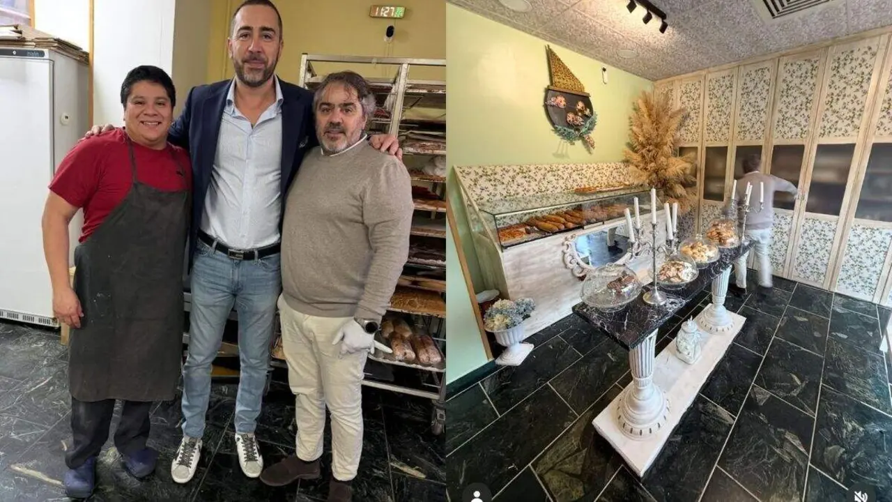 El empresario V&iacute;ctor de Aldama en la pasteler&iacute;a zaragoza La Guinda del Pastel / Redes Sociales
