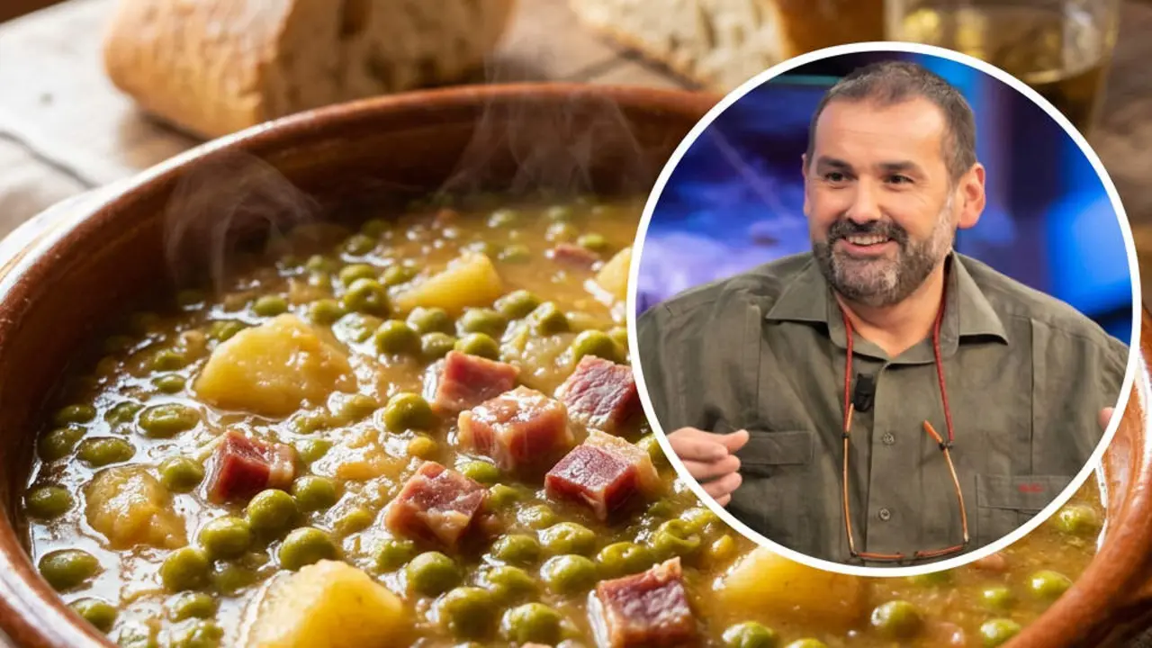 Receta de guisantes con jam&oacute;n y patatas | David de Jorge, chef