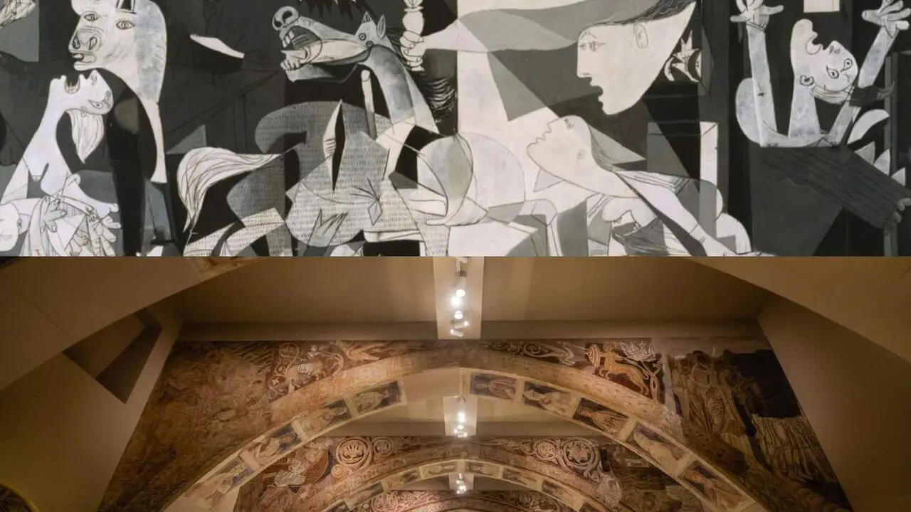 Guernica y pinturas murales de Sijena. / H.A.