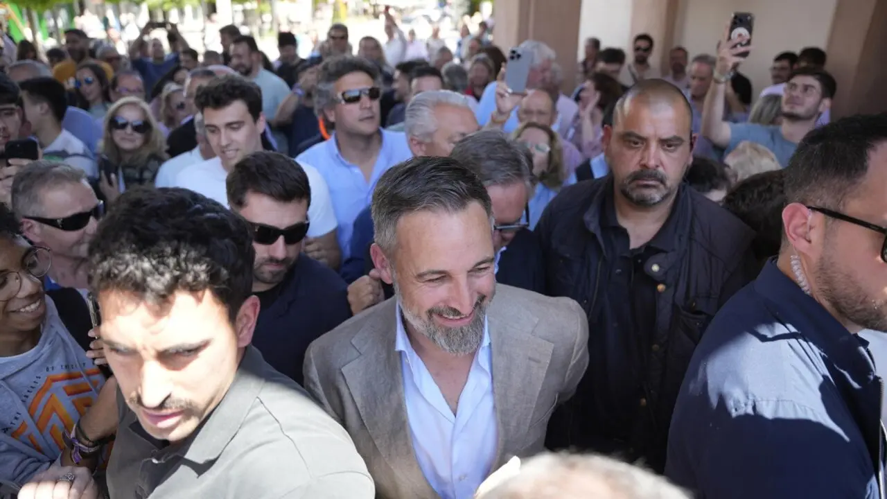 Santiago Abascal, hoy, en And&uacute;jar /  Joaqu&iacute;n Corchero - Europa Press
