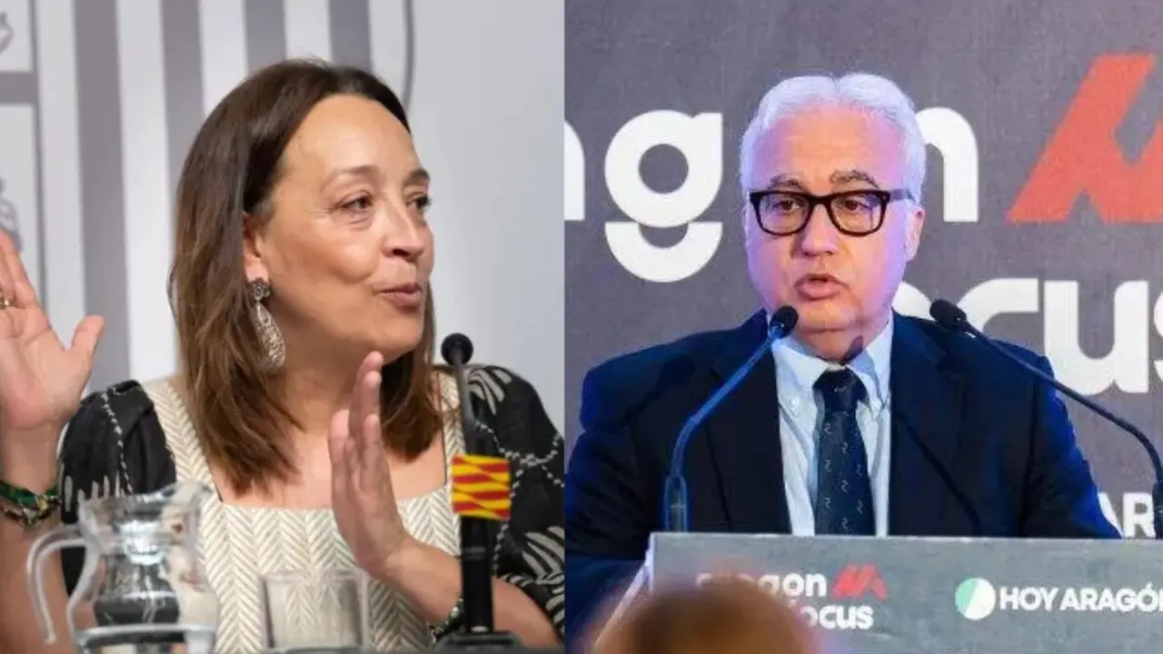 La actual consejera en funciones de Bienestar Social, Carmen Sus&iacute;n; y el actual consejero de Agricultura en funciones, Javier Rinc&oacute;n / HOY ARAG&Oacute;N