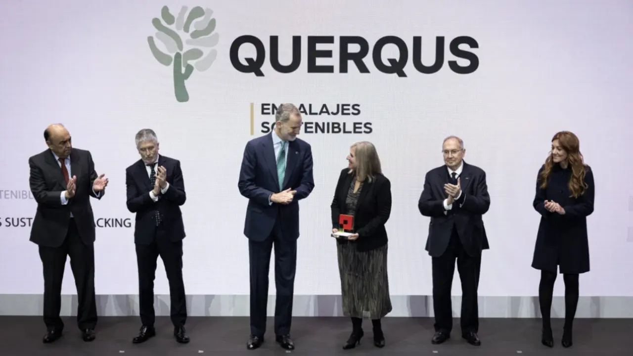 El Rey Felipe VI entrega el Premio Pyme Sostenible 2025 a QUERQUS en reconocimiento a su compromiso con la econom&iacute;a circular y la sostenibilidad