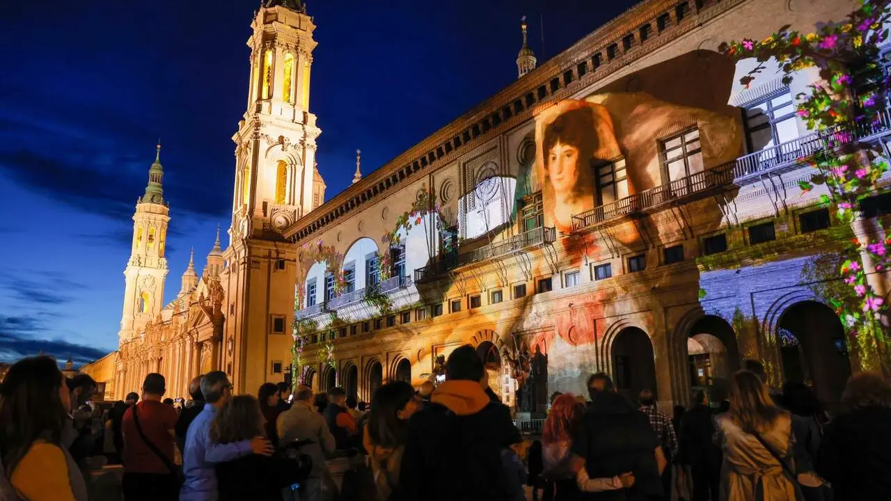 Fiestas Goyescas en la Plaza del Pilar. /AZ