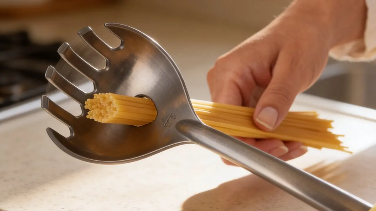 Agujero de una cuchara medidor de pasta