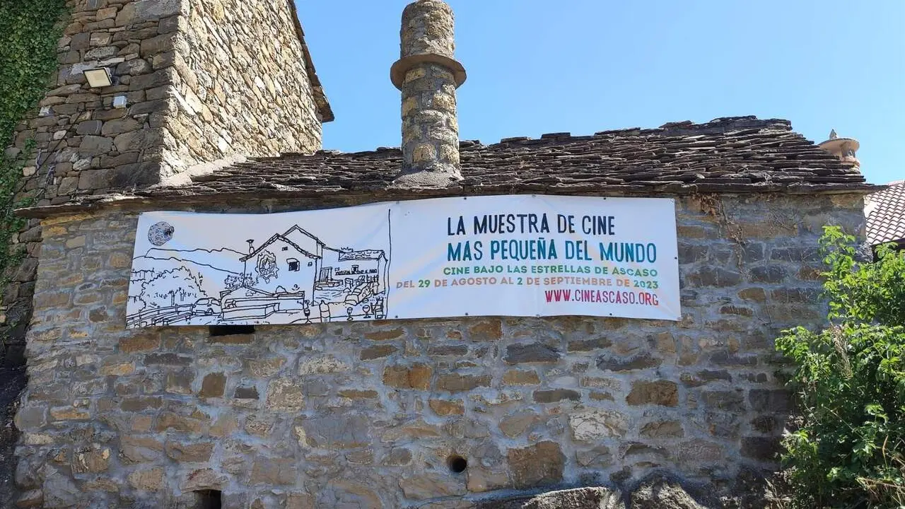 Ascaso es conocido porque all&iacute; se celebra la Muestra de Cine m&aacute;s Peque&ntilde;a del Mundo. / HA