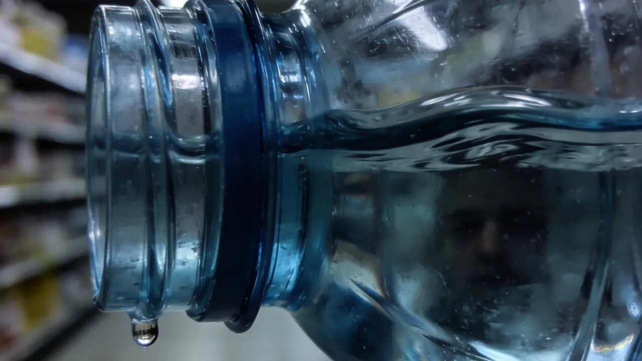 Agua embotellada de supermercado