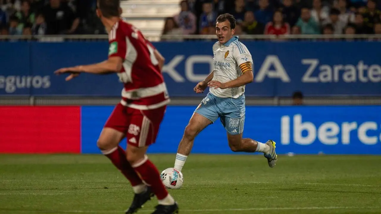 Francho Serrano con el Real Zaragoza / Marcos Cebri&aacute;n