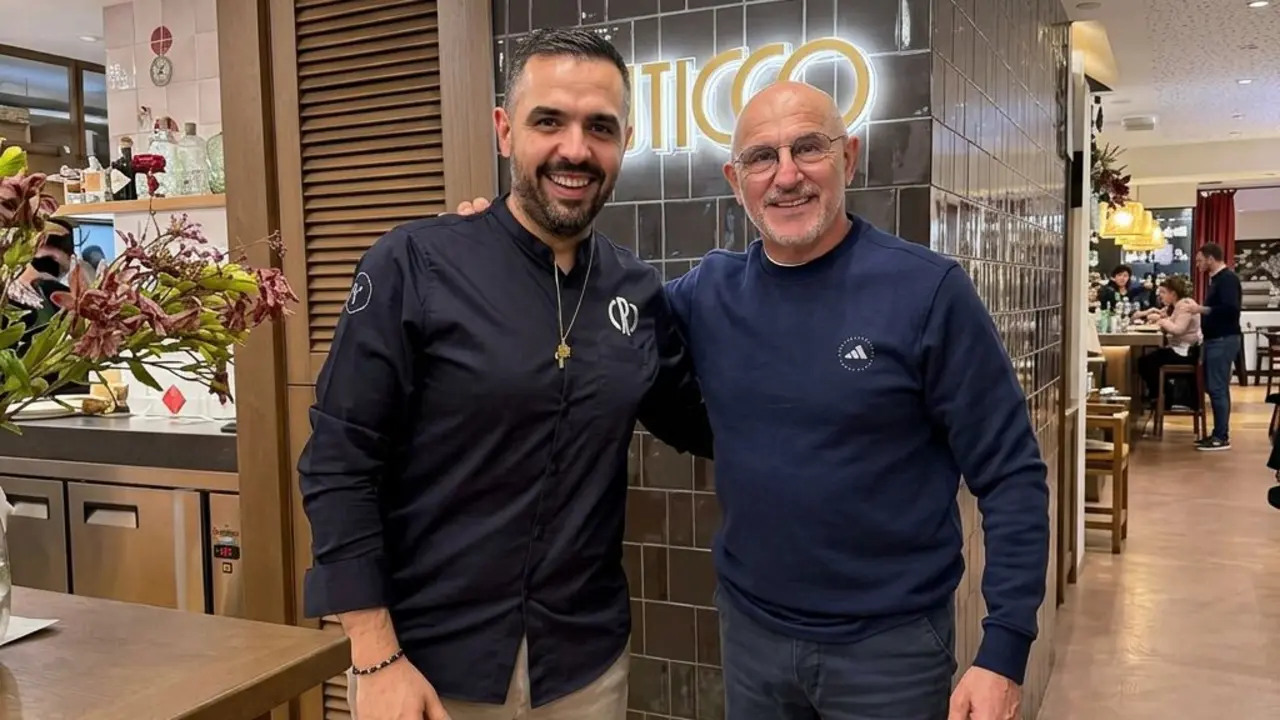 Luis de la Fuente estuvo en su paso por Zaragoza en el restaurante R&uacute;sticco | Instagram @rusticco_restaurante