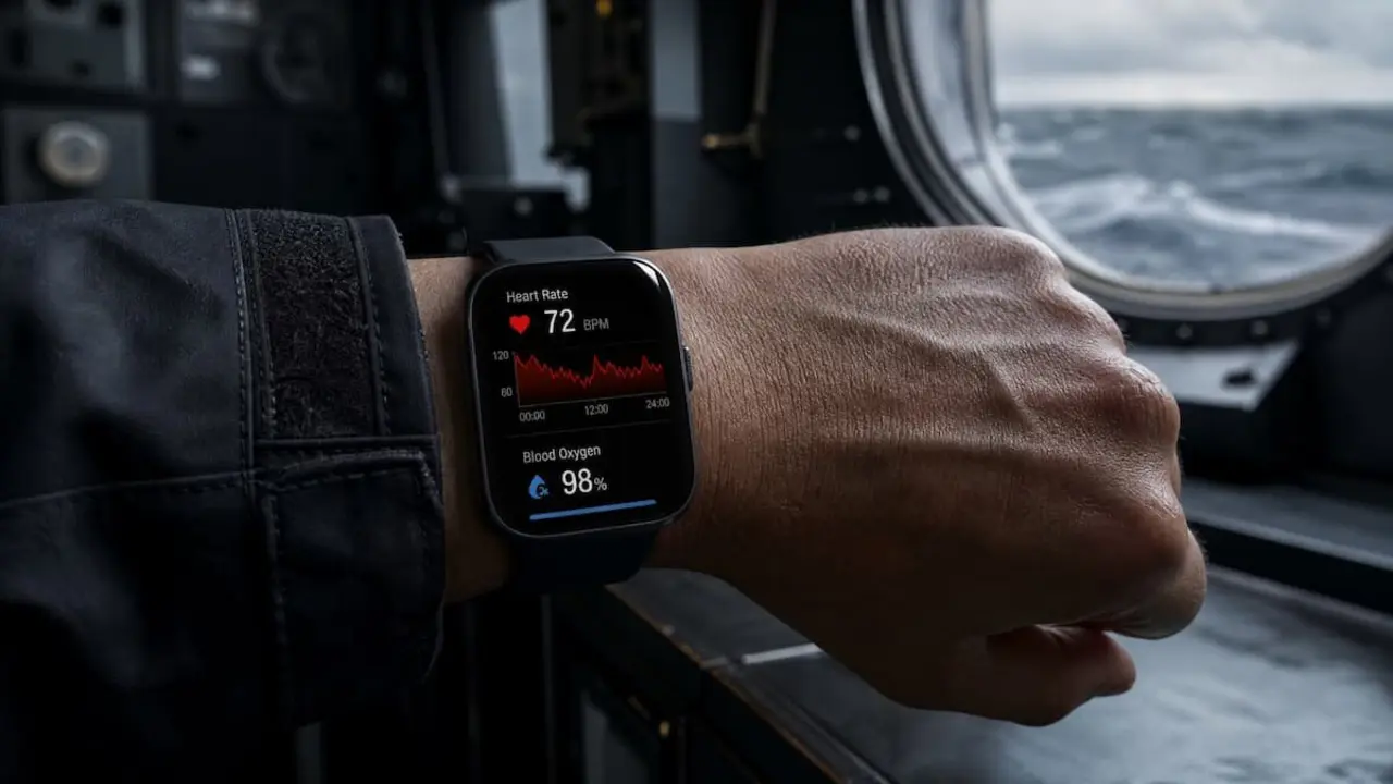 control con smartwatch de constantes vitales en cruceros