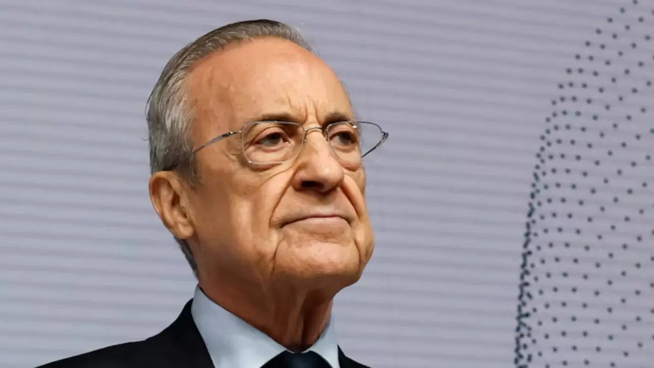 Florentino P&eacute;rez, en la rueda de prensa / HOY ARAG&Oacute;N