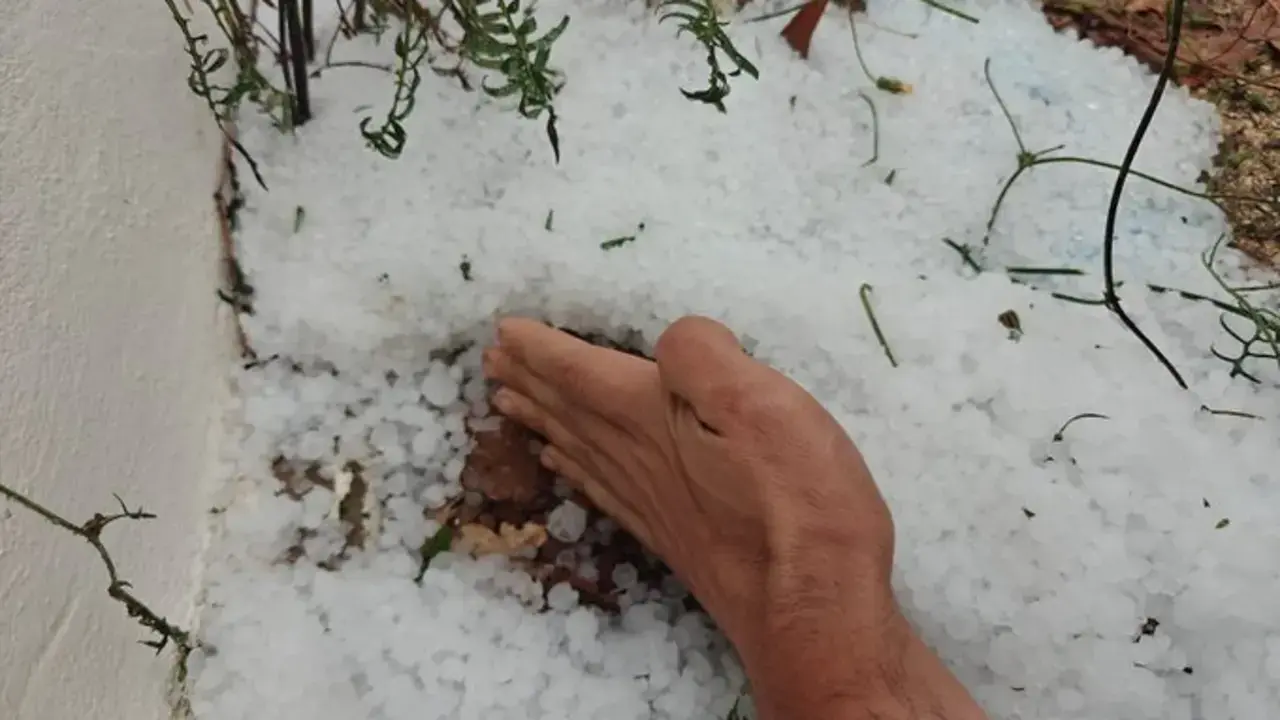 Extensas granizadas en un municipio de Arag&oacute;n, en una foto de archivo / HOY ARAG&Oacute;N