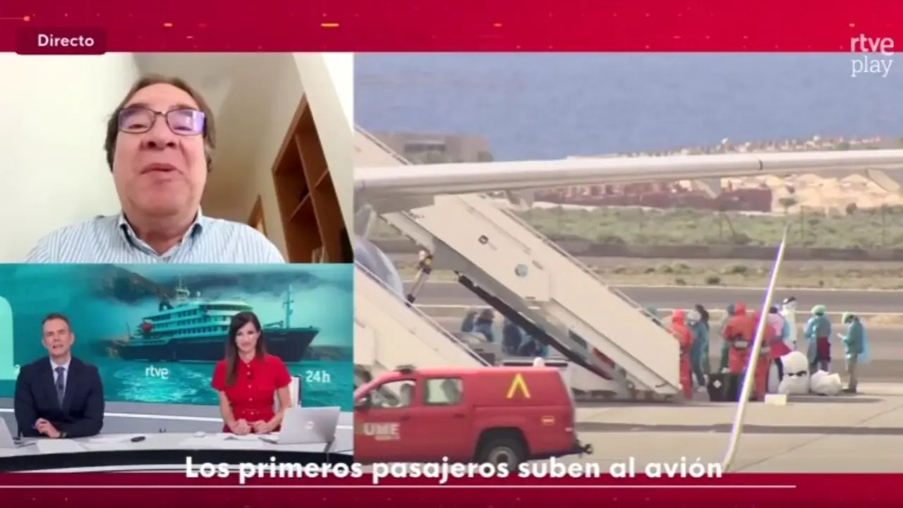 Igor G&oacute;mez y Olga Lambea informando sobre la &uacute;ltima hora del Hantavirus