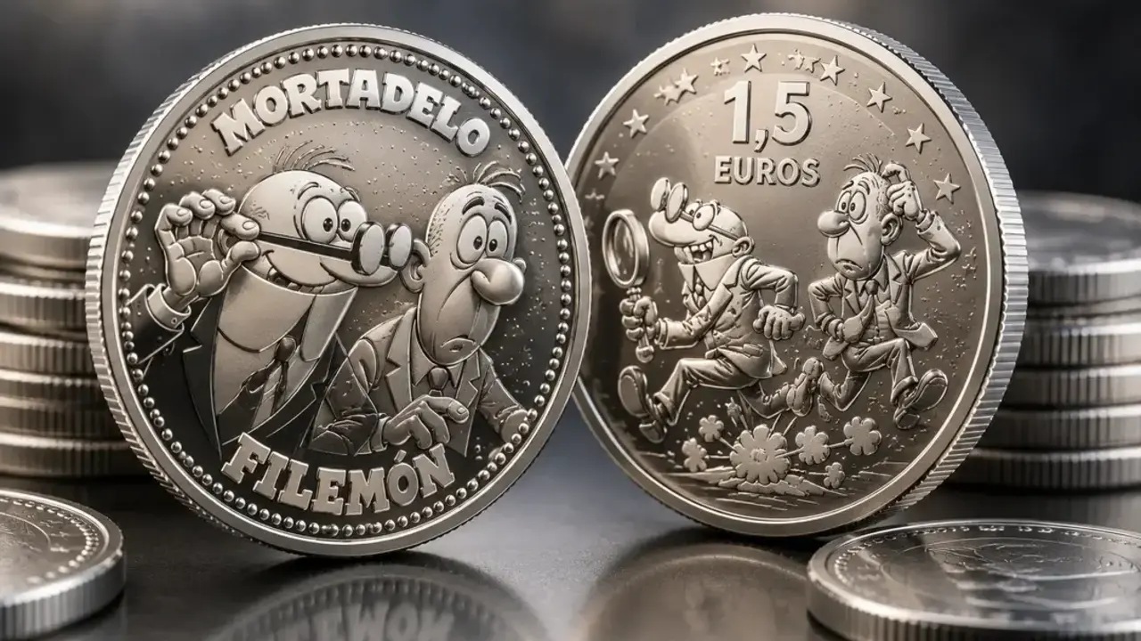 Ya es oficial: las nuevas monedas de Mortadelo llegan en 2026