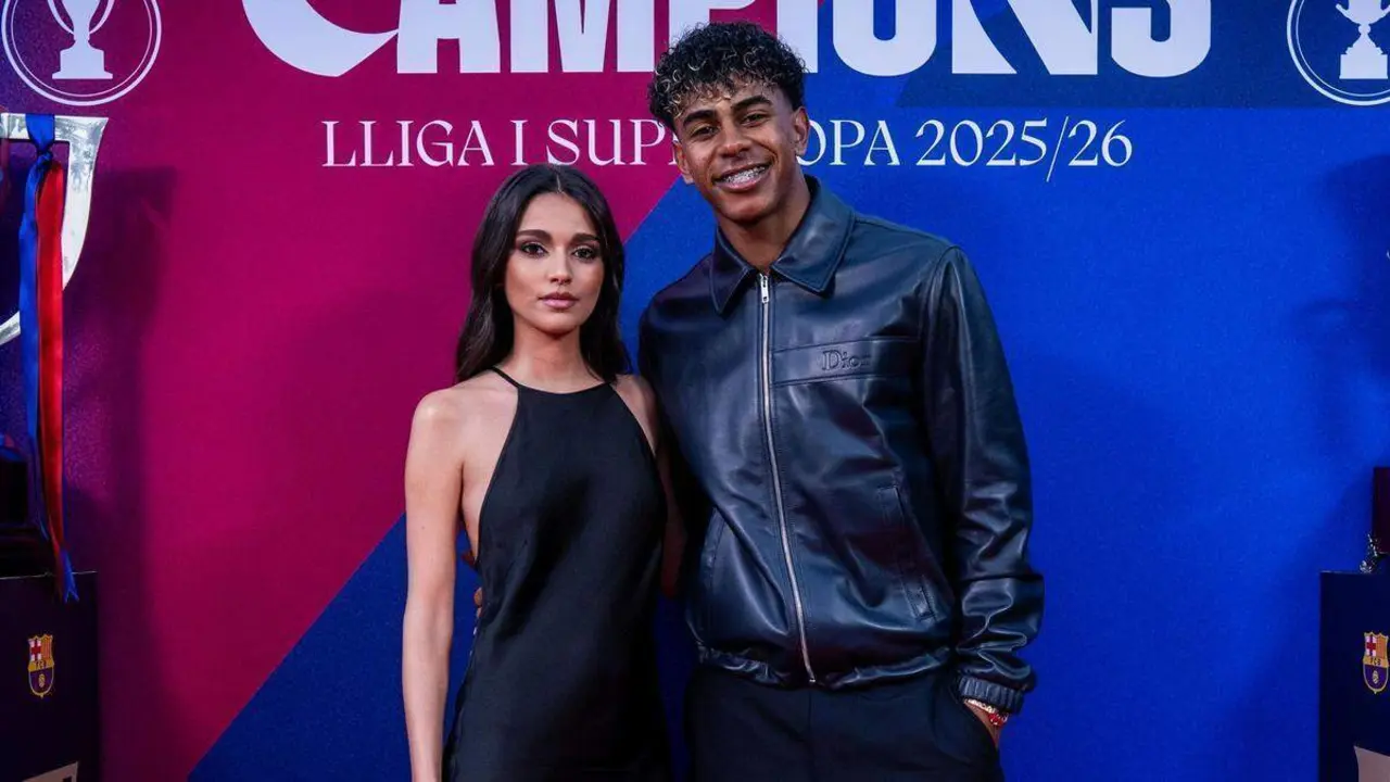 Lamine Yamal junto a su novia, In&eacute;s Garc&iacute;a