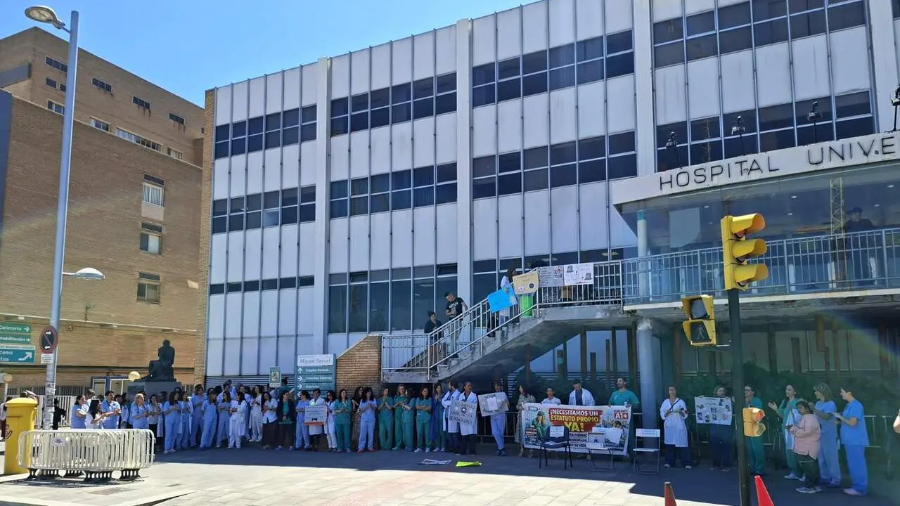 Concentraci&oacute;n hospital Miguel Servet de Zaragoza