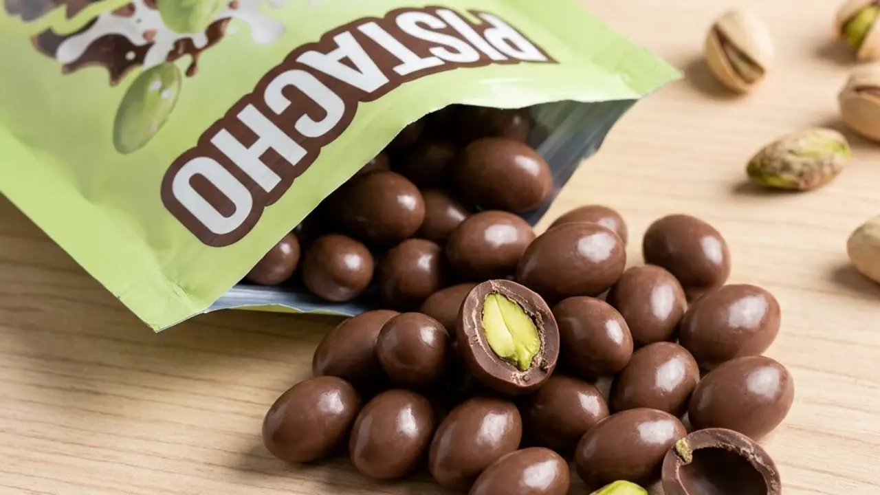 Paquete de pistacho con chocolate de marca Hacendado | MERCADONa