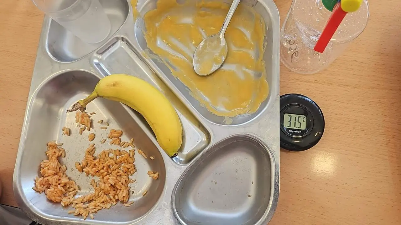 Imagen de un term&oacute;metro en el comedor del colegio. / AMPA CPI PARQUE VENECIA