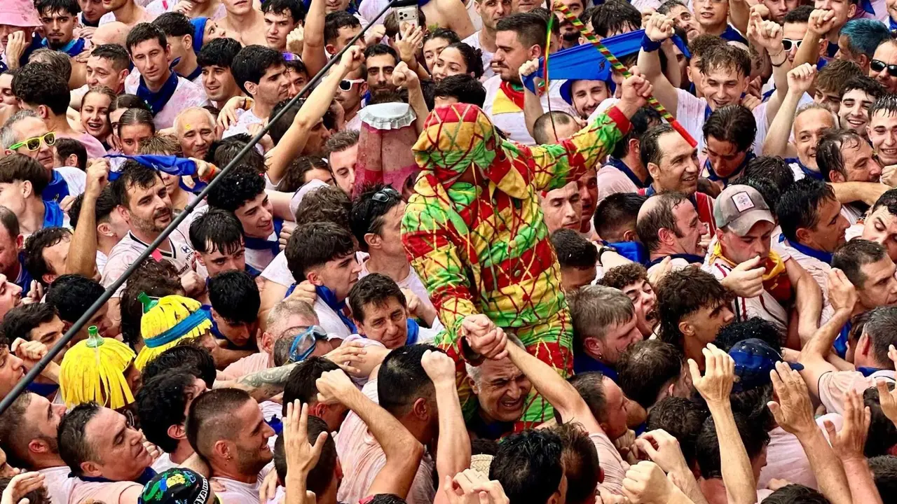 El Cipotegato 2026 en la plaza de Espa&ntilde;a de Tarazona. / AYTO. TARAZONA