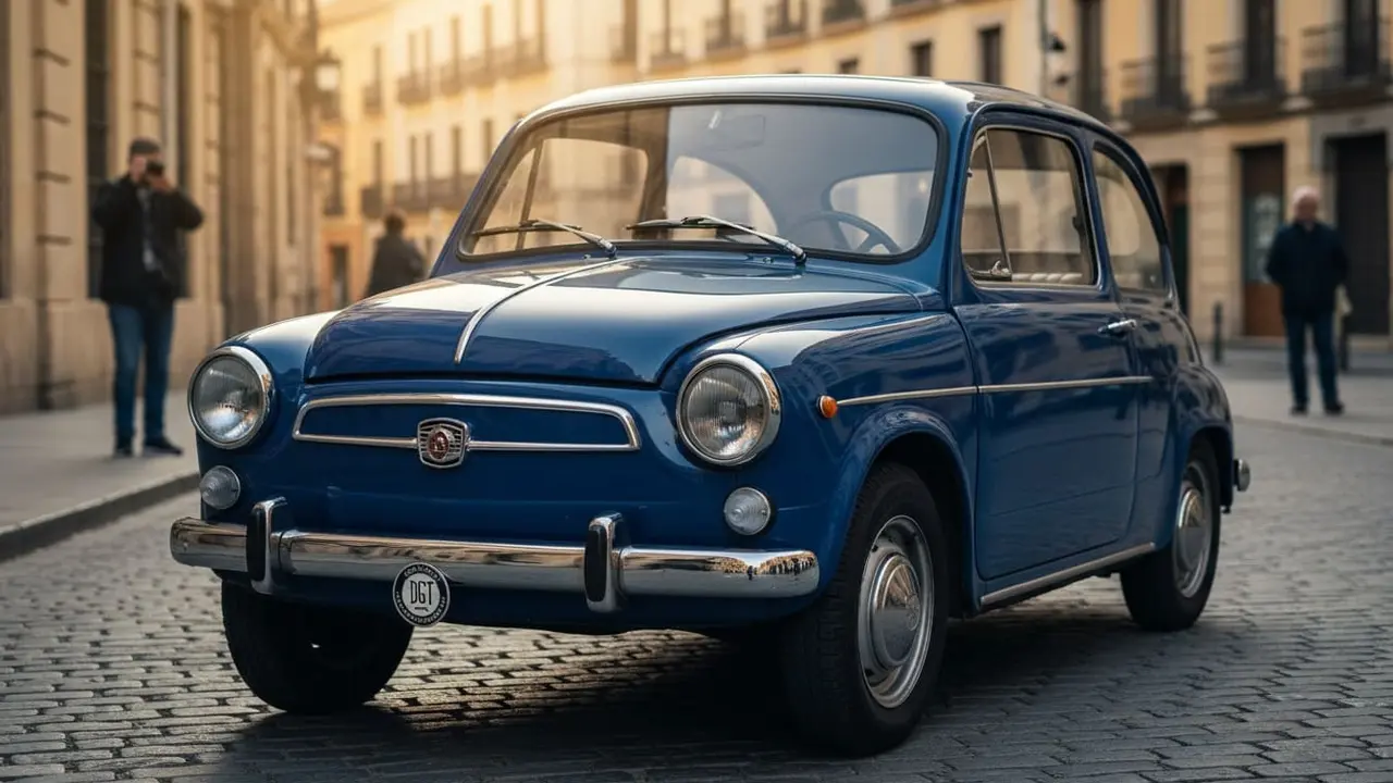 Coche con etiqueta H de la DGT para veh&iacute;culos hist&oacute;ricos y sus beneficios fiscales y t&eacute;cnicos actuales