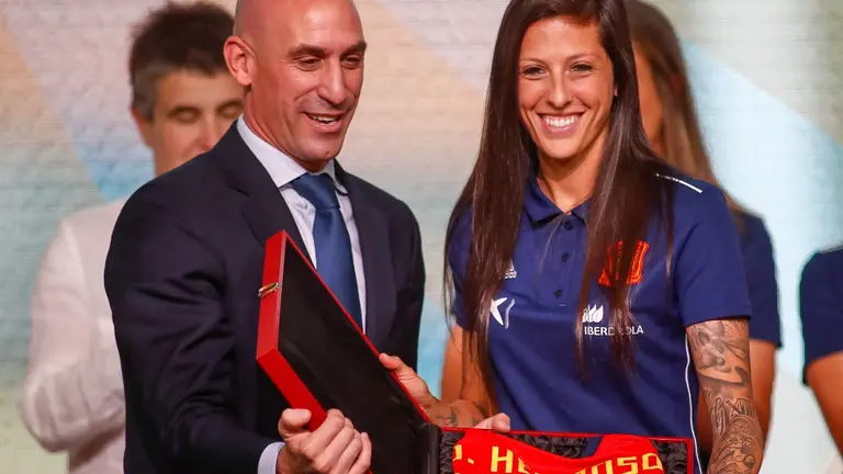 Luis Rubiales y Jennifer Hermoso en una imagen de archivo / EP