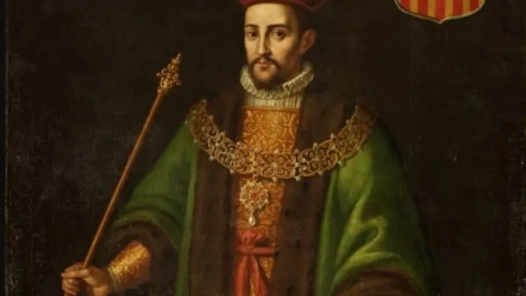 El monarca reuni&oacute; en su persona los territorios aportados por su padre y por su madre formando la Corona de Arag&oacute;n / HA