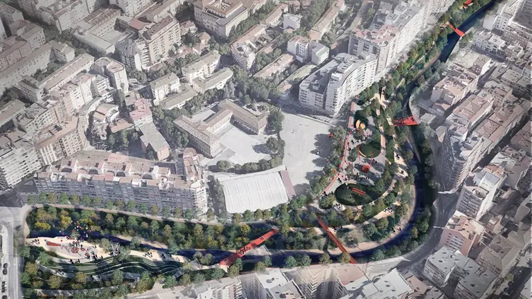Proyecto del parque del Huerva a su paso por Zaragoza / Ayuntamiento de Zaragoza
