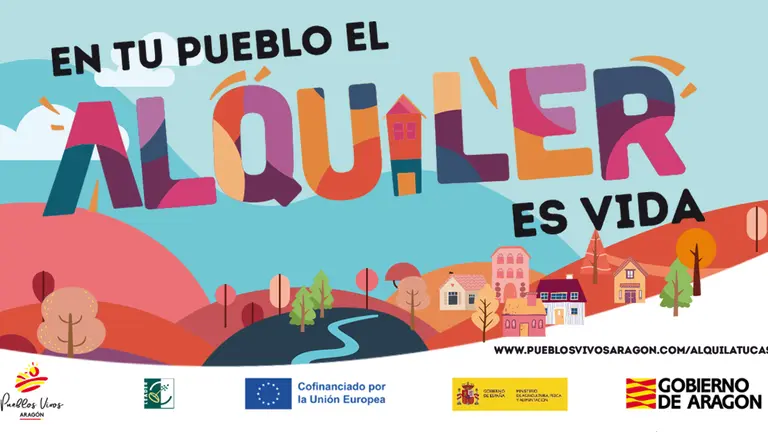 Campa&ntilde;a 'En tu pueblo, el alquiler es vida'. / Pueblos Vivos Arag&oacute;n