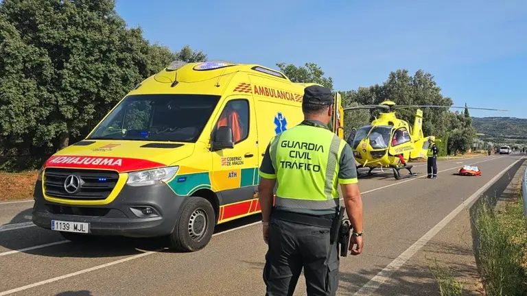 Un ni&ntilde;o de 4 a&ntilde;os, herido con pron&oacute;stico reservado tras un atropello frente al camping de Alqu&eacute;zar (Huesca)