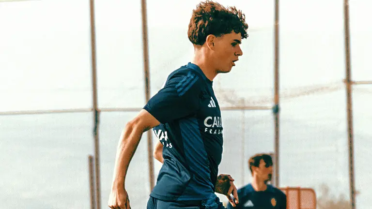 Hugo Pinilla con el Real Zaragoza / REAL ZARAGOZA