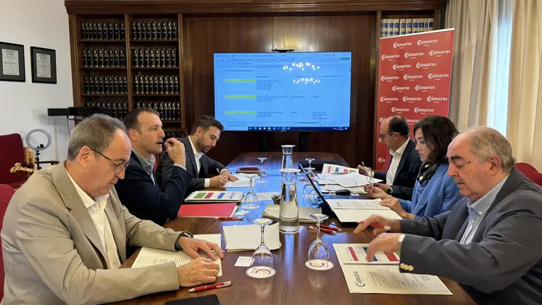 Reuni&oacute;n del jurado del Premio Pyme celebrada esta semana - C&Aacute;MARA DE HUESCA