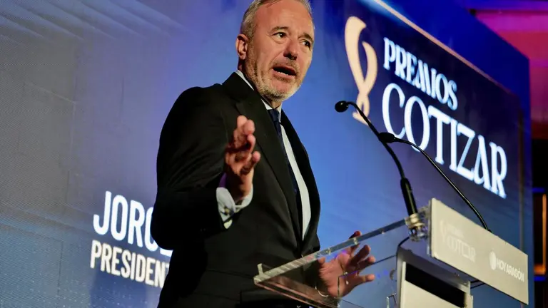 El presidente de Arag&oacute;n, Jorge Azc&oacute;n, en los Premios Cotizar de HOY ARAG&Oacute;N / Marcos Cebri&aacute;n para HOY ARAG&Oacute;N