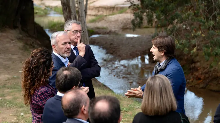 Jorge Azc&oacute;n en la presentaci&oacute;n del proyecto para el r&iacute;o Huerva