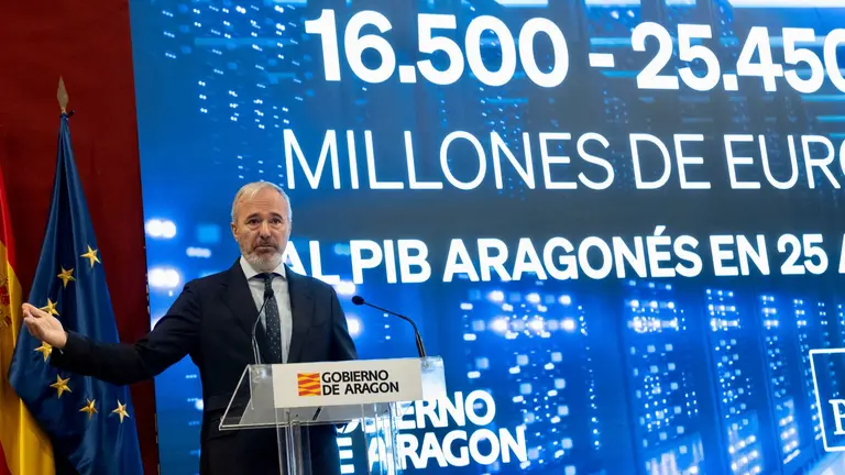 El presidente de Arag&oacute;n, Jorge Azc&oacute;n, anuncia una inversi&oacute;n de Blackstone de 7.500 millones de euros 