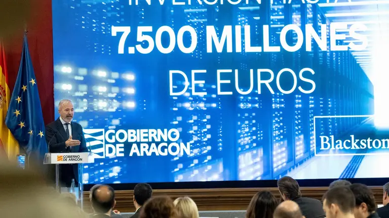 El presidente de Arag&oacute;n, Jorge Azc&oacute;n, anuncia una milmillonaria inversi&oacute;n extranjera para crear un centro de datos