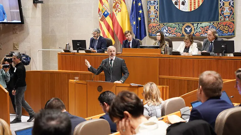 El presidente de Arag&oacute;n, Jorge Azc&oacute;n, en el Debate sobre el estado de las Autonom&iacute;as