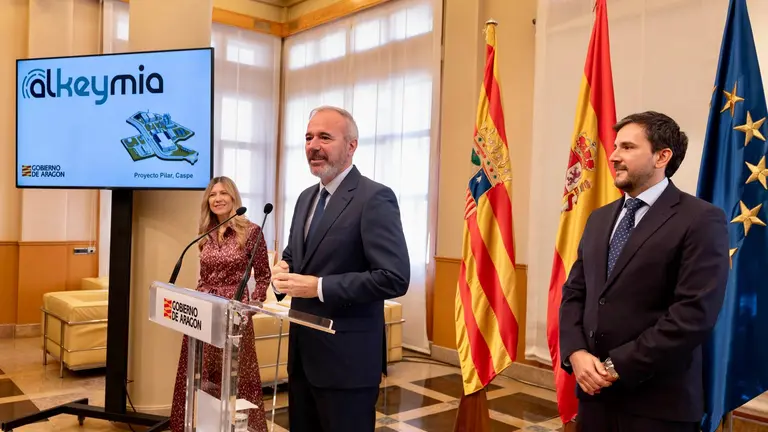 Rueda de prensa para presentar el proyecto Pilar de la empresa Alkeymia