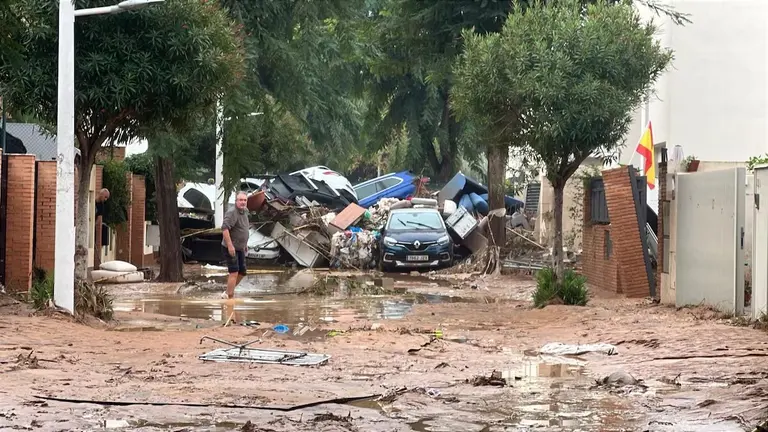 Destrozos en Pica&ntilde;a, Valencia, este mi&eacute;rcoles / M&oacute;nica Torres